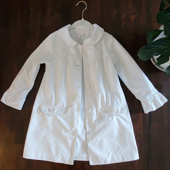Janie and Jack white trench coat girls - Picture 2 of 7